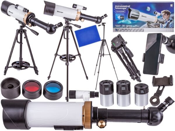 Teleskop Astronomiczny Ze Statywem Luneta Dla Początkujących + Akcesoria